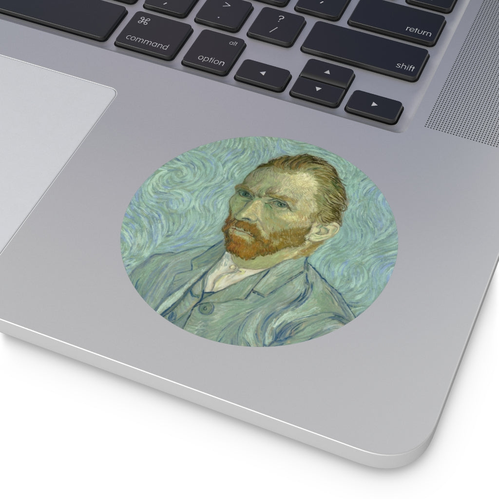 Round Vinyl Stickers - Van Gogh - Self Portrait – The Van Gogh Store